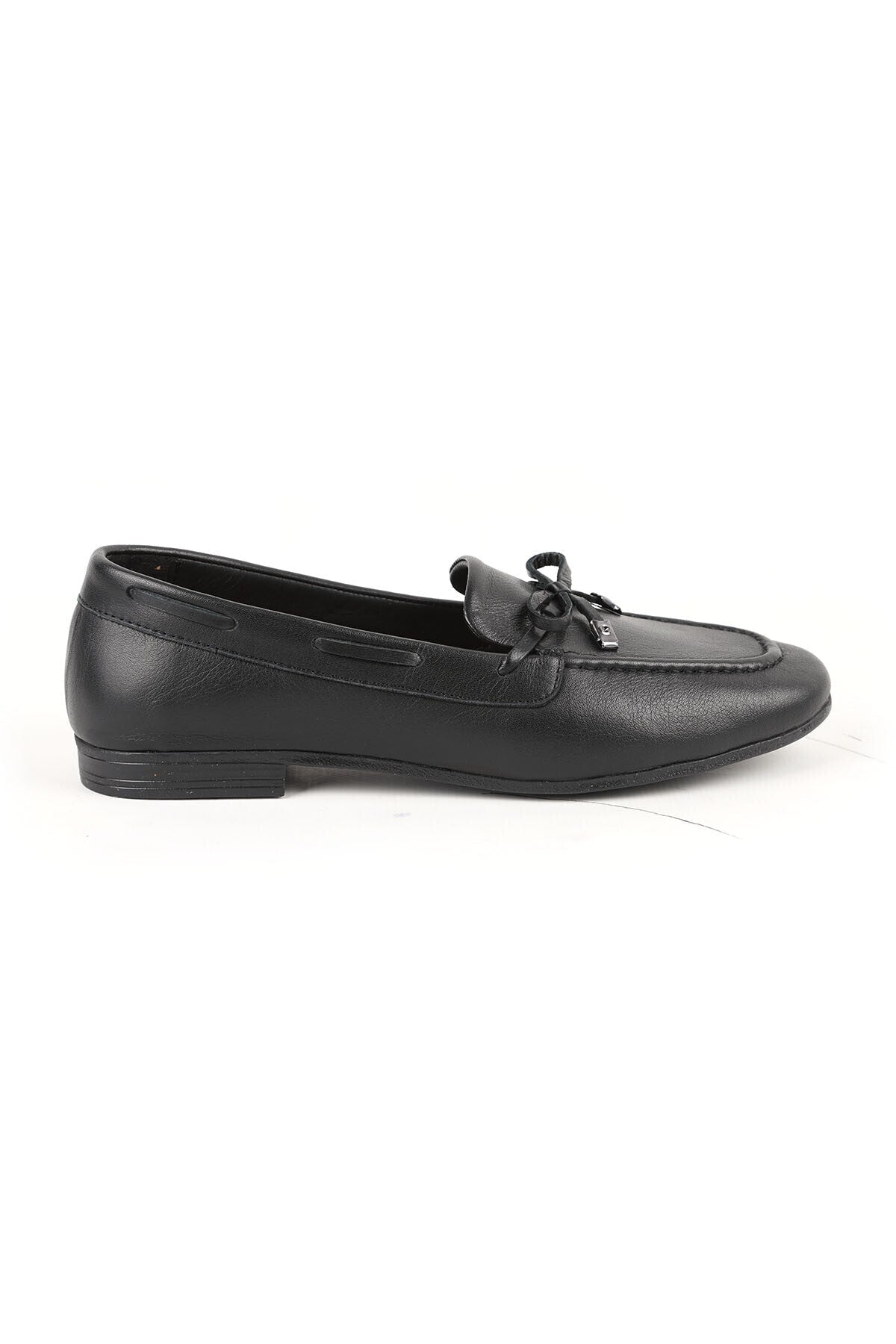 Loafer Shoes, Moccasin Stitched, Bowknot, Antique Look, Stylish, Office, Daily, Comfortable, Thermo Sole 081.25216 - MALLTURK