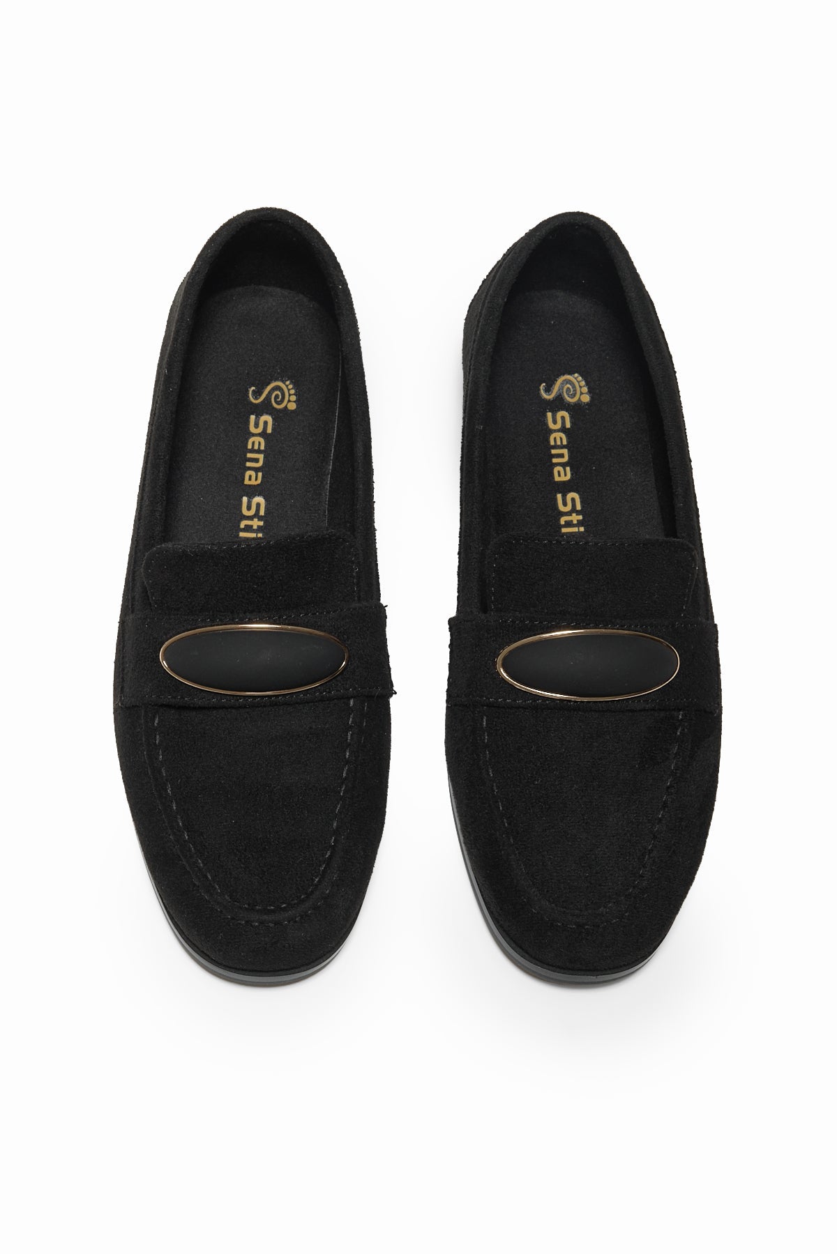 Loafer Toka Detaylı Günlük Babet Kadın Siyah Babet TBOMRSR1010 - MALLTURK
