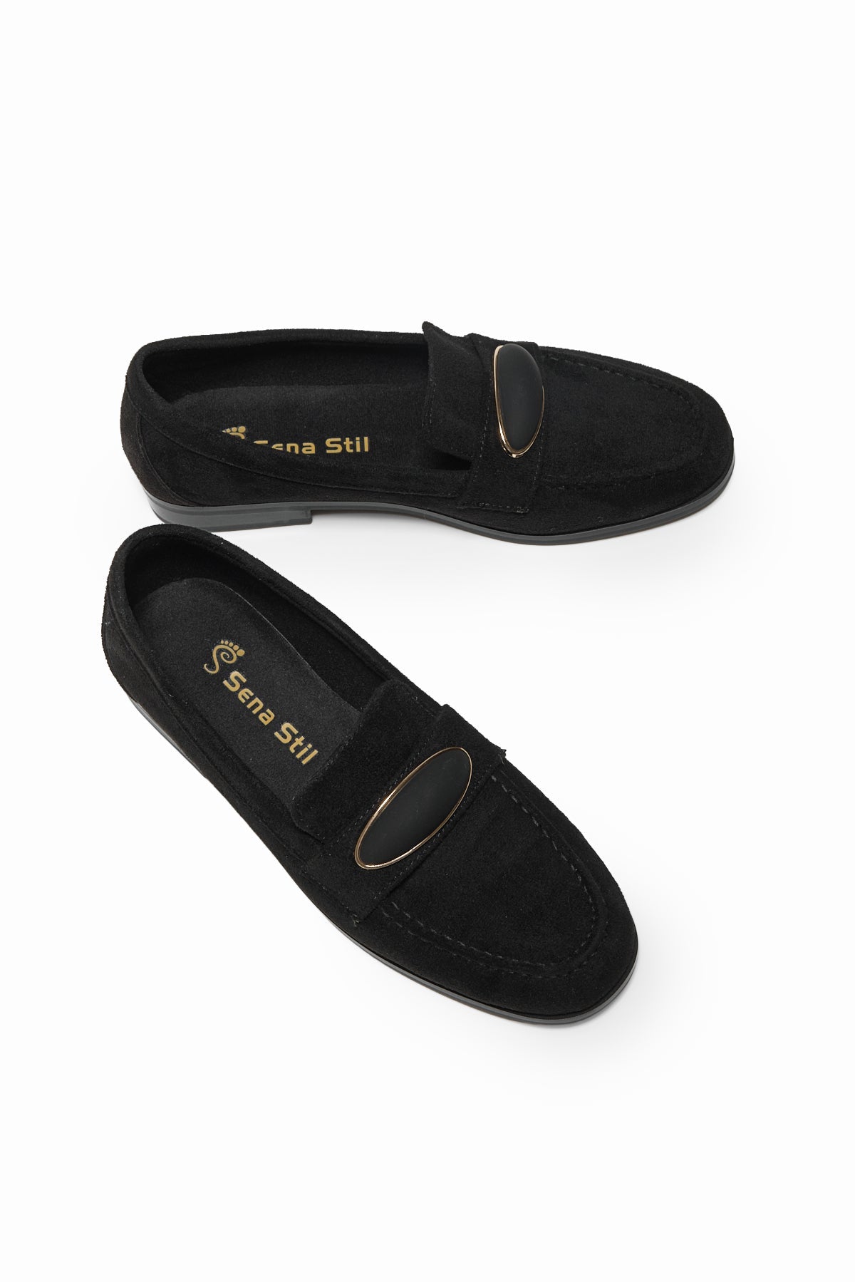 Loafer Toka Detaylı Günlük Babet Kadın Siyah Babet TBOMRSR1010 - MALLTURK