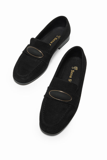Loafer Toka Detaylı Günlük Babet Kadın Siyah Babet TBOMRSR1010 - MALLTURK
