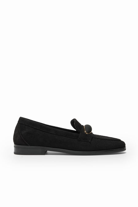 Loafer Toka Detaylı Günlük Babet Kadın Siyah Babet TBOMRSR1010 - MALLTURK