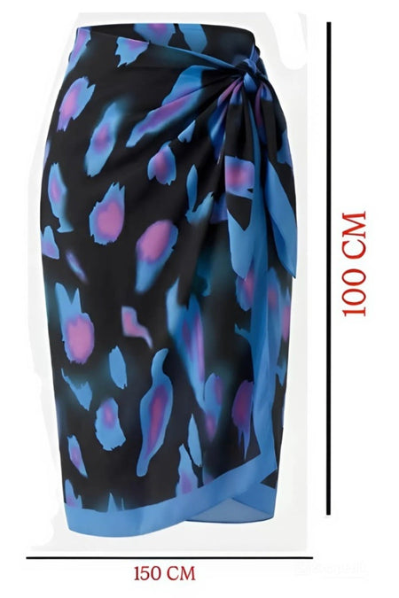 Long Sleeve Zippered Pareo Swimsuit - MALLTURK