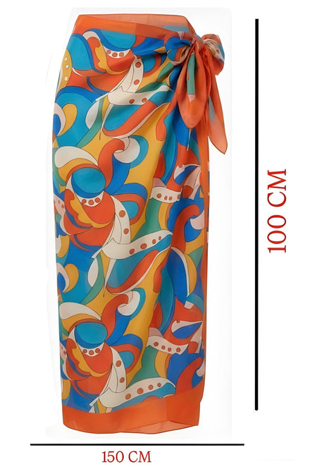 Long Sleeve Zippered Pareo Swimsuit - MALLTURK