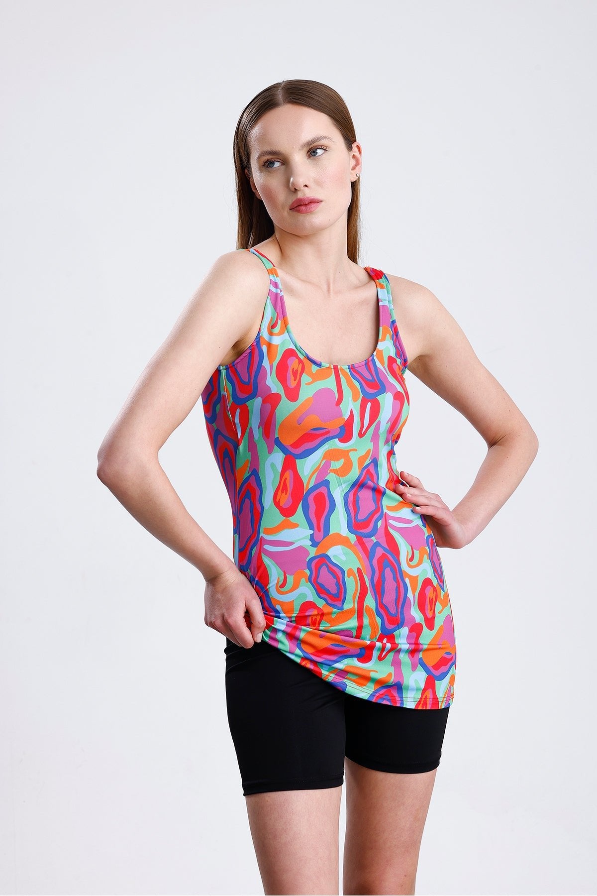 Lycra Strappy Patterned Shorts Swimsuit Is a Perfect Fit - MALLTURK