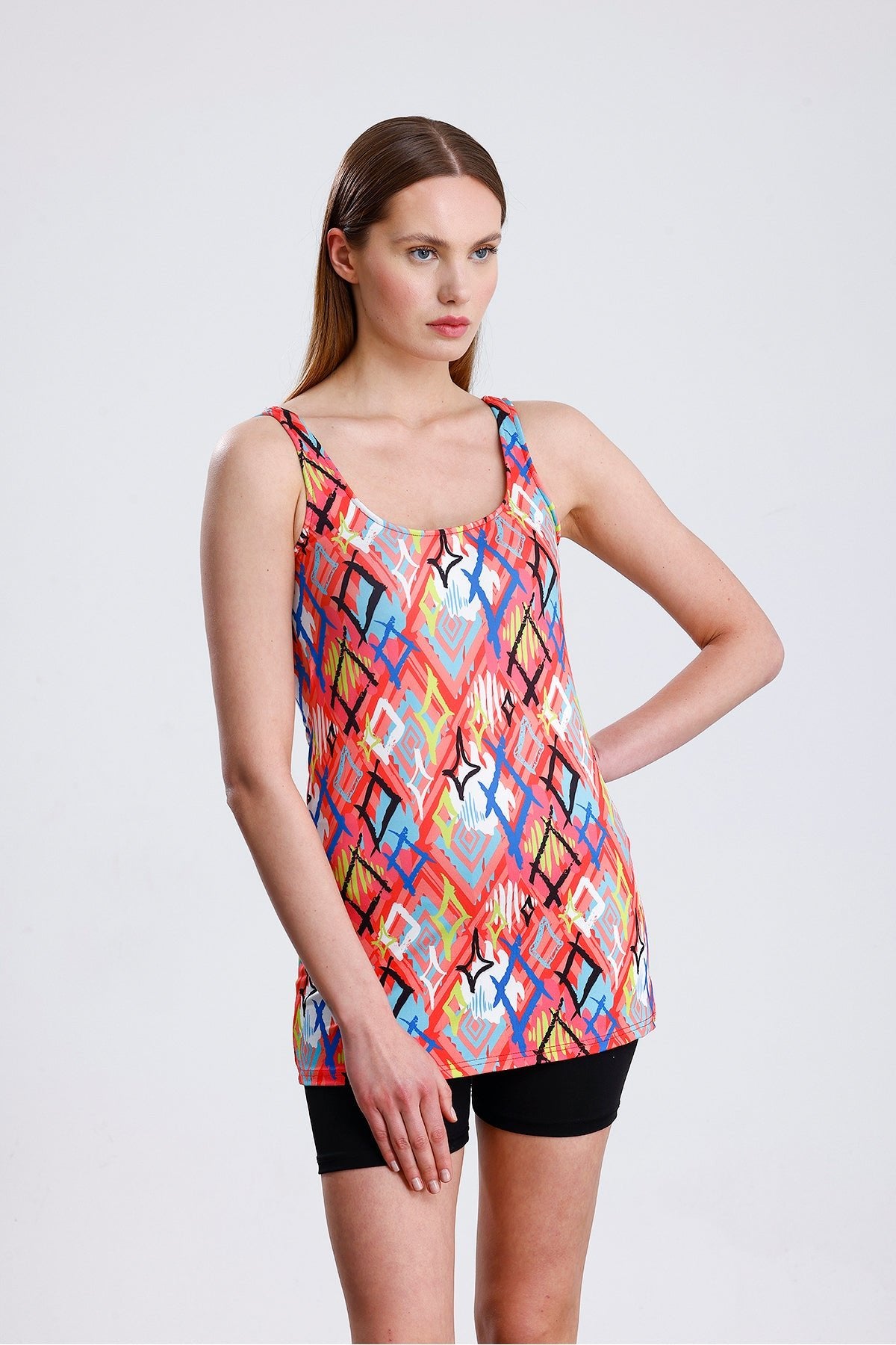 Lycra Strappy Patterned Shorts Swimsuit Is a Perfect Fit - MALLTURK