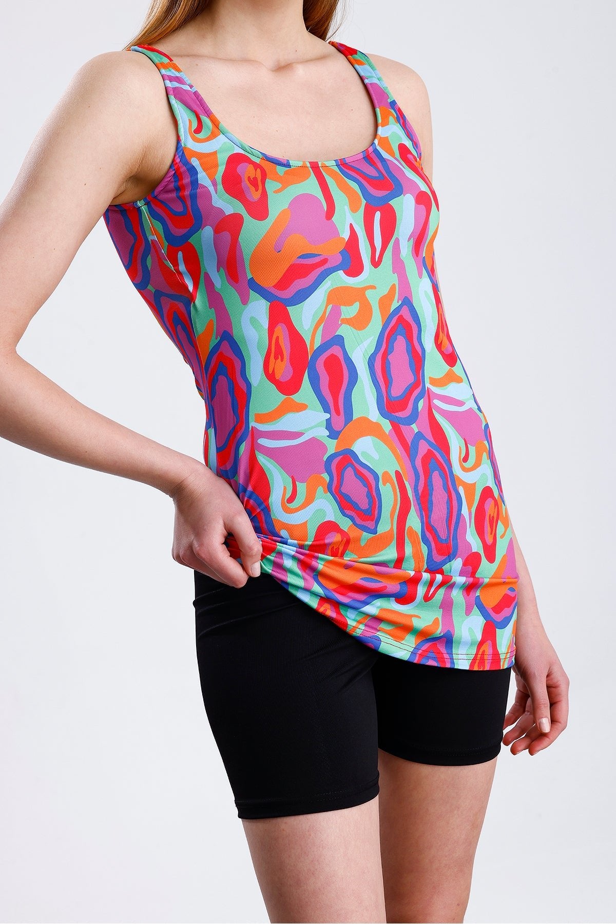 Lycra Strappy Patterned Shorts Swimsuit Is a Perfect Fit - MALLTURK
