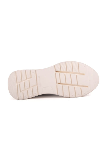 LZ4765 Women's Leather Sneakers WHITE - MALLTURK