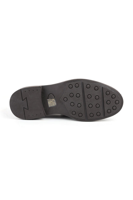 Lz5009 Wide Fit 100% Genuine Antique Leather Thick Sole Women's Loafer - MALLTURK