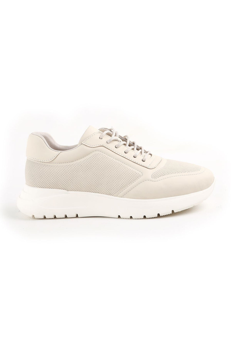 Lz5083 Casual Leather Women's Shoes Bone - MALLTURK