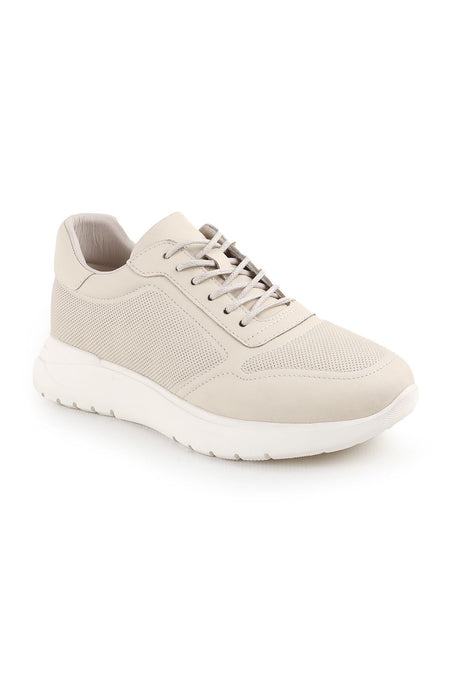 Lz5083 Casual Leather Women's Shoes Bone - MALLTURK