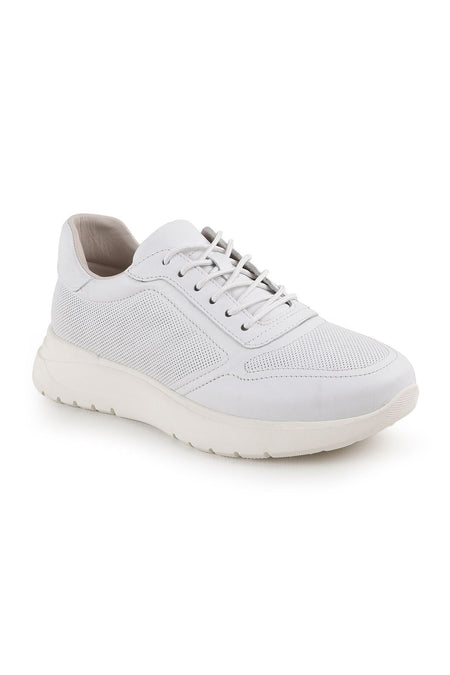 Lz5083 Casual Leather Women's Shoes White - MALLTURK
