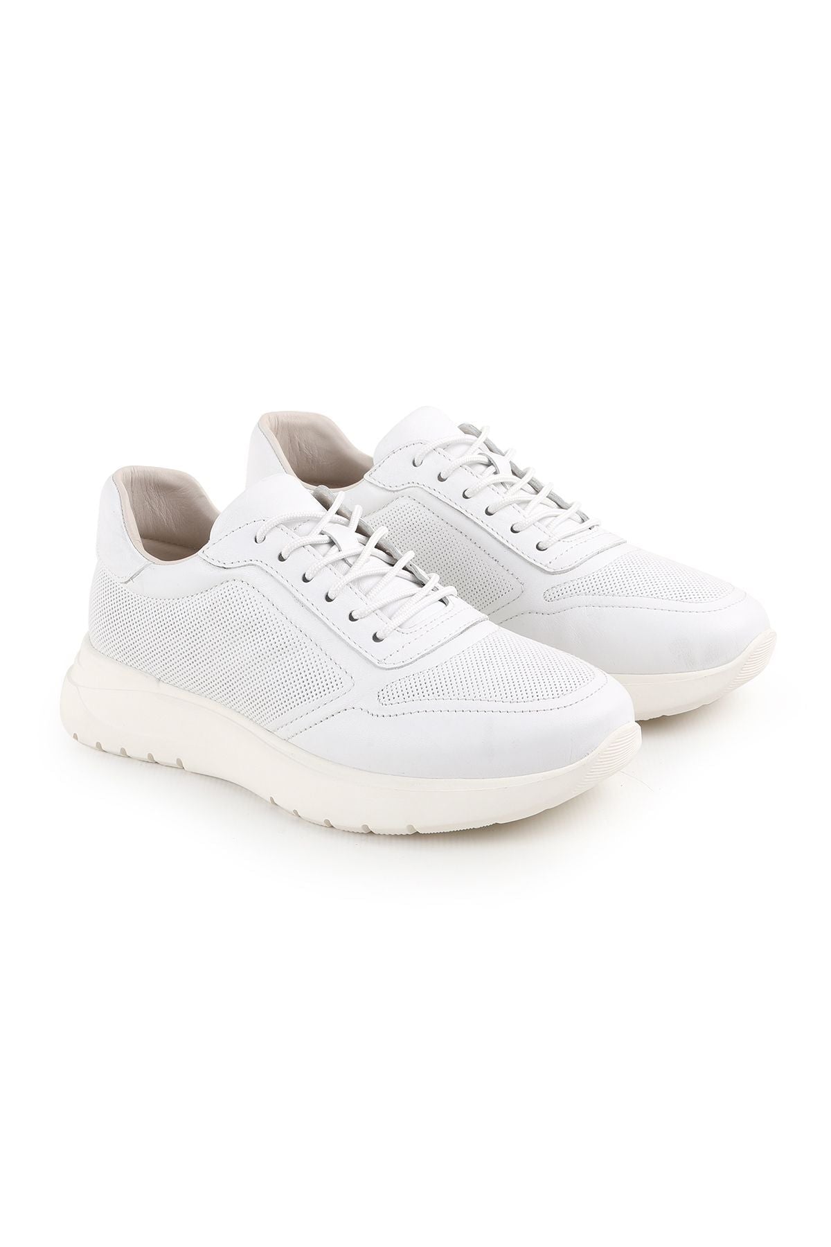 Lz5083 Casual Leather Women's Shoes White - MALLTURK