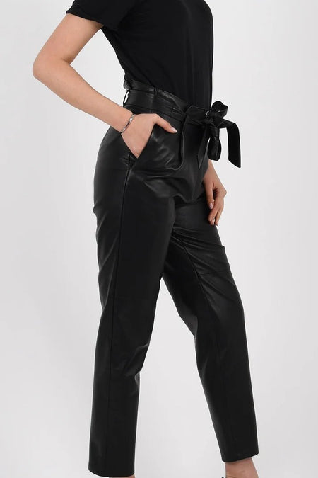 100% Genuine leather women's trousers - MALLTURK