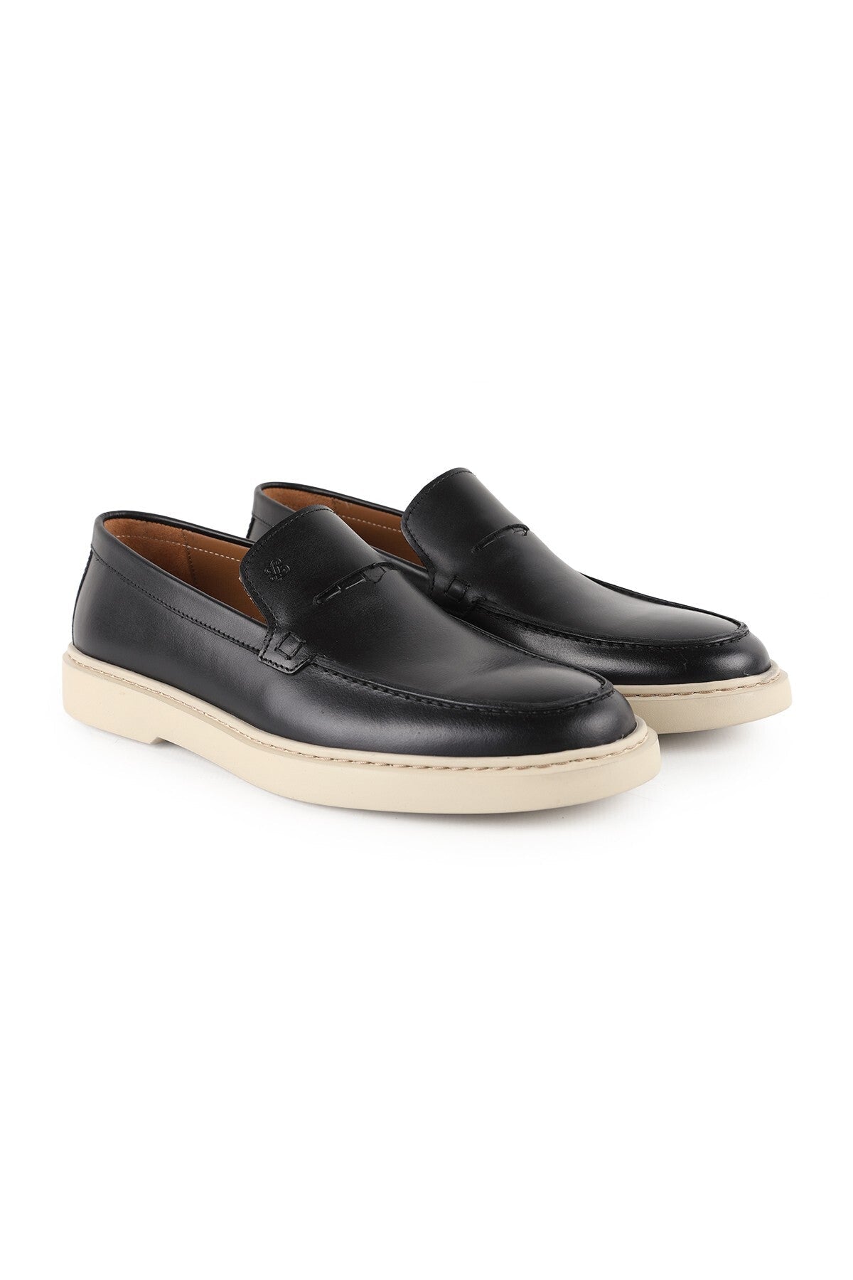 Men's Antique Detailed Lightweight Eva Sole Laceless Comfortable Daily Casual Loafer Shoes L6051 - MALLTURK