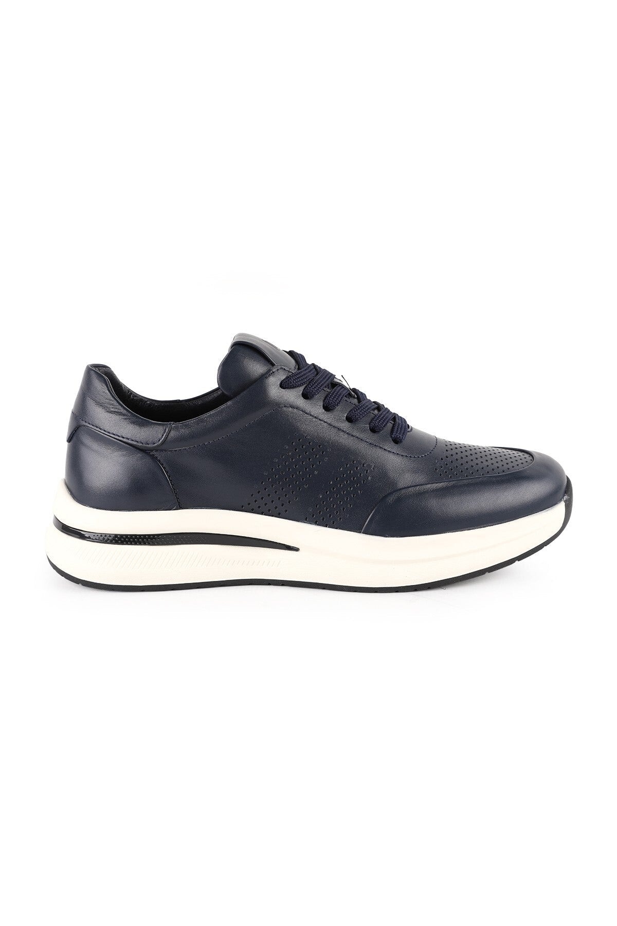 Men's Antique Leather Sneaker Lightweight Eva Sole Casual Sports Shoes H1130 - MALLTURK