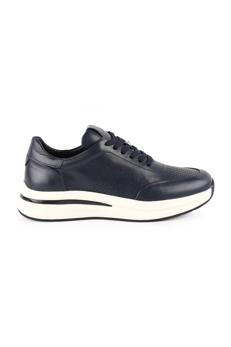 Men's Antique Leather Sneaker Lightweight Eva Sole Casual Sports Shoes H1130 - MALLTURK