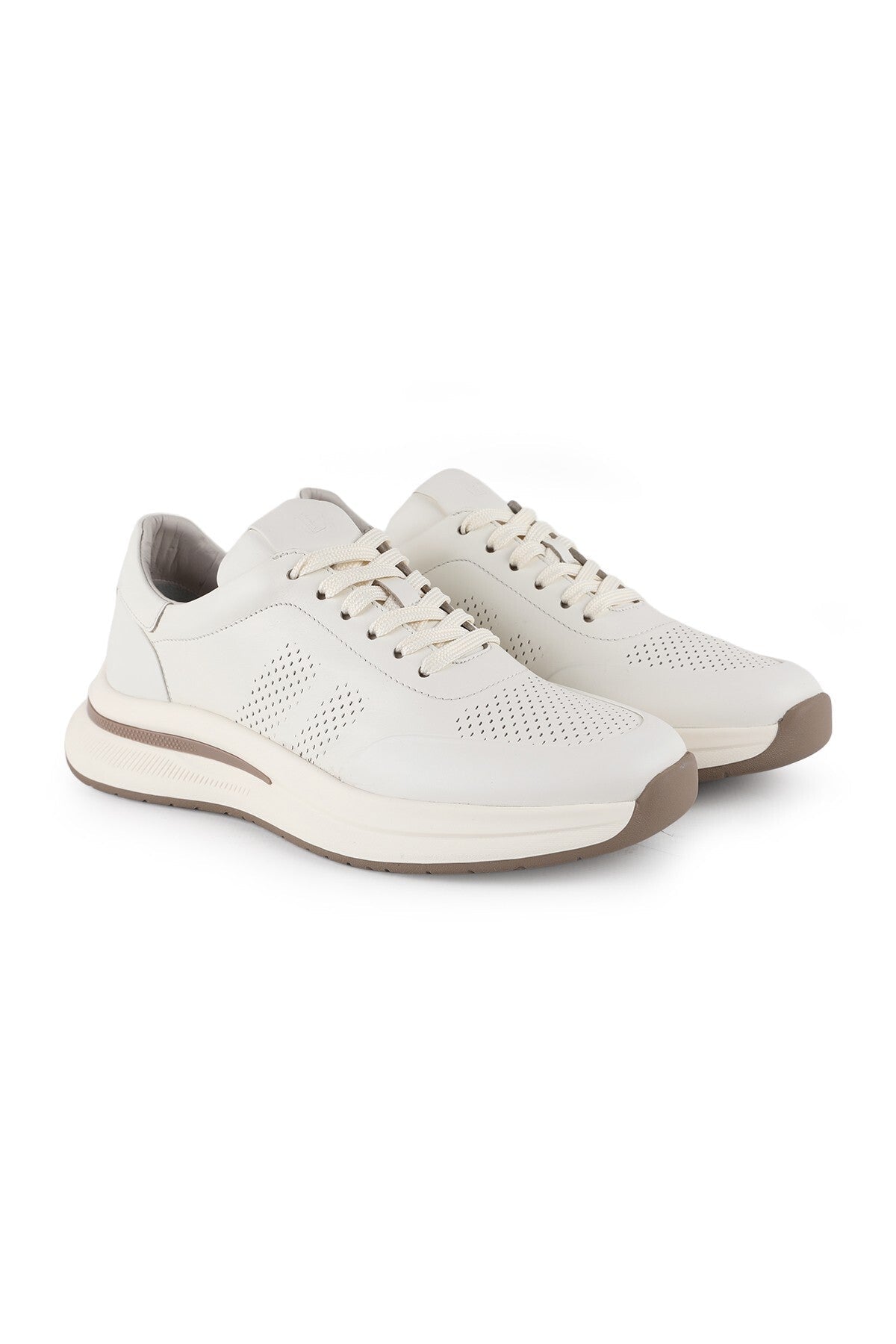 Men's Antique Leather Sneaker Lightweight Eva Sole Casual Sports Shoes H1130 - MALLTURK
