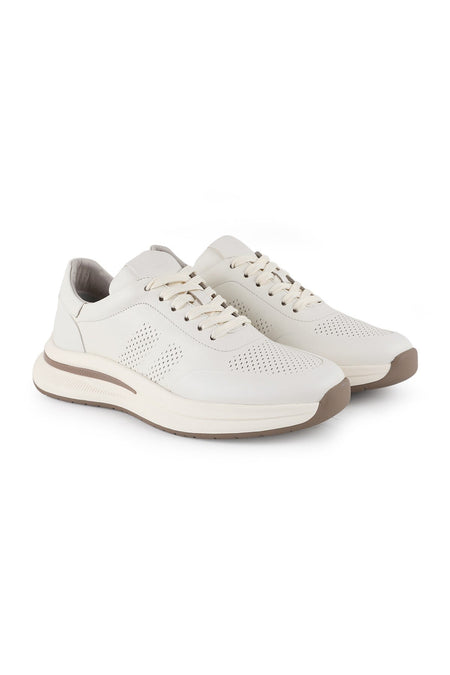 Men's Antique Leather Sneaker Lightweight Eva Sole Casual Sports Shoes H1130 - MALLTURK