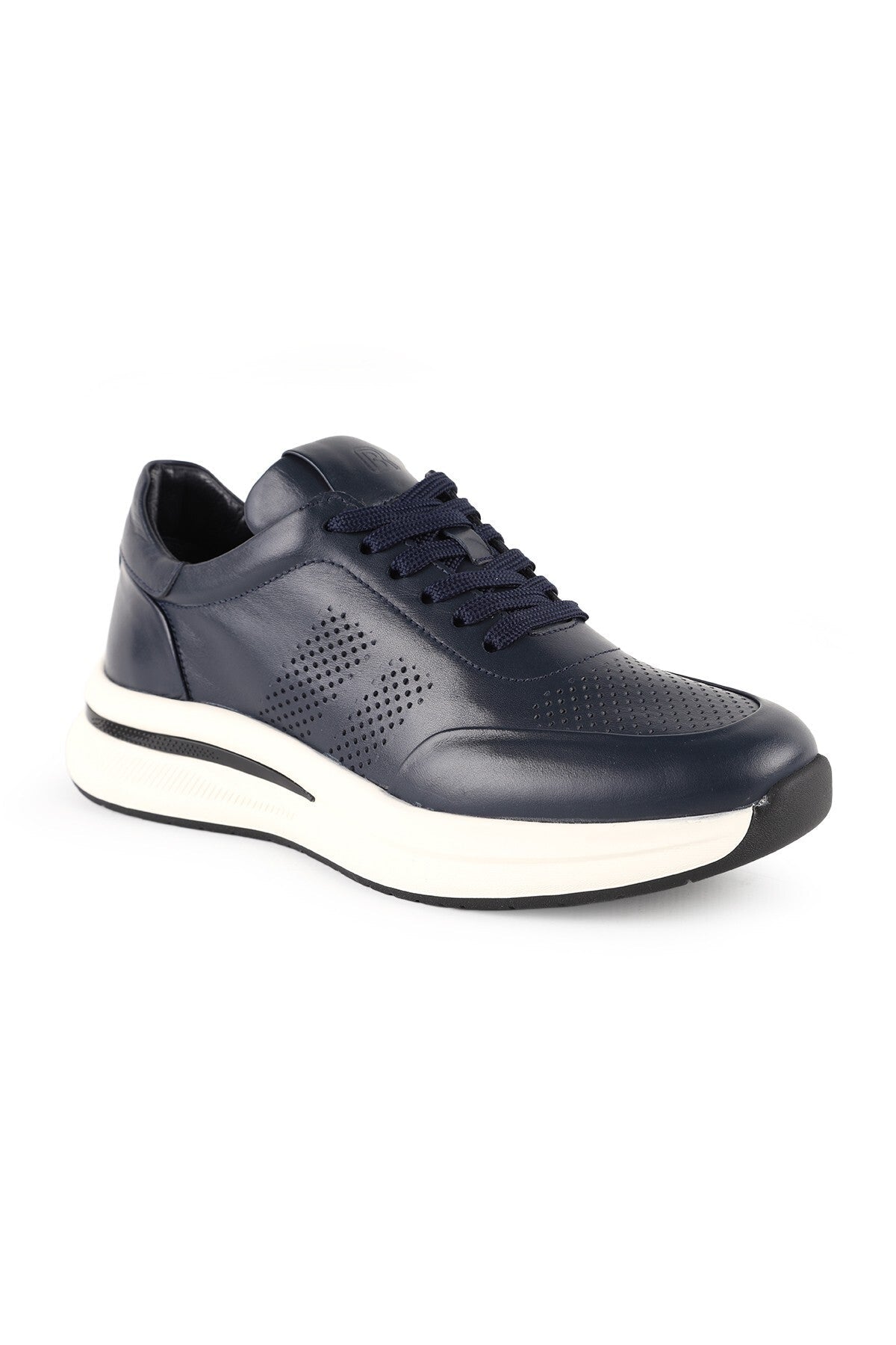 Men's Antique Leather Sneaker Lightweight Eva Sole Casual Sports Shoes H1130 - MALLTURK