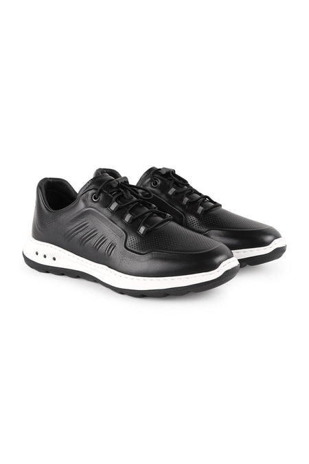 Men's Antique Leather Sneaker Lightweight Eva Sole Casual Sports Shoes H1133 - MALLTURK