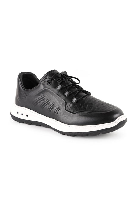 Men's Antique Leather Sneaker Lightweight Eva Sole Casual Sports Shoes H1133 - MALLTURK