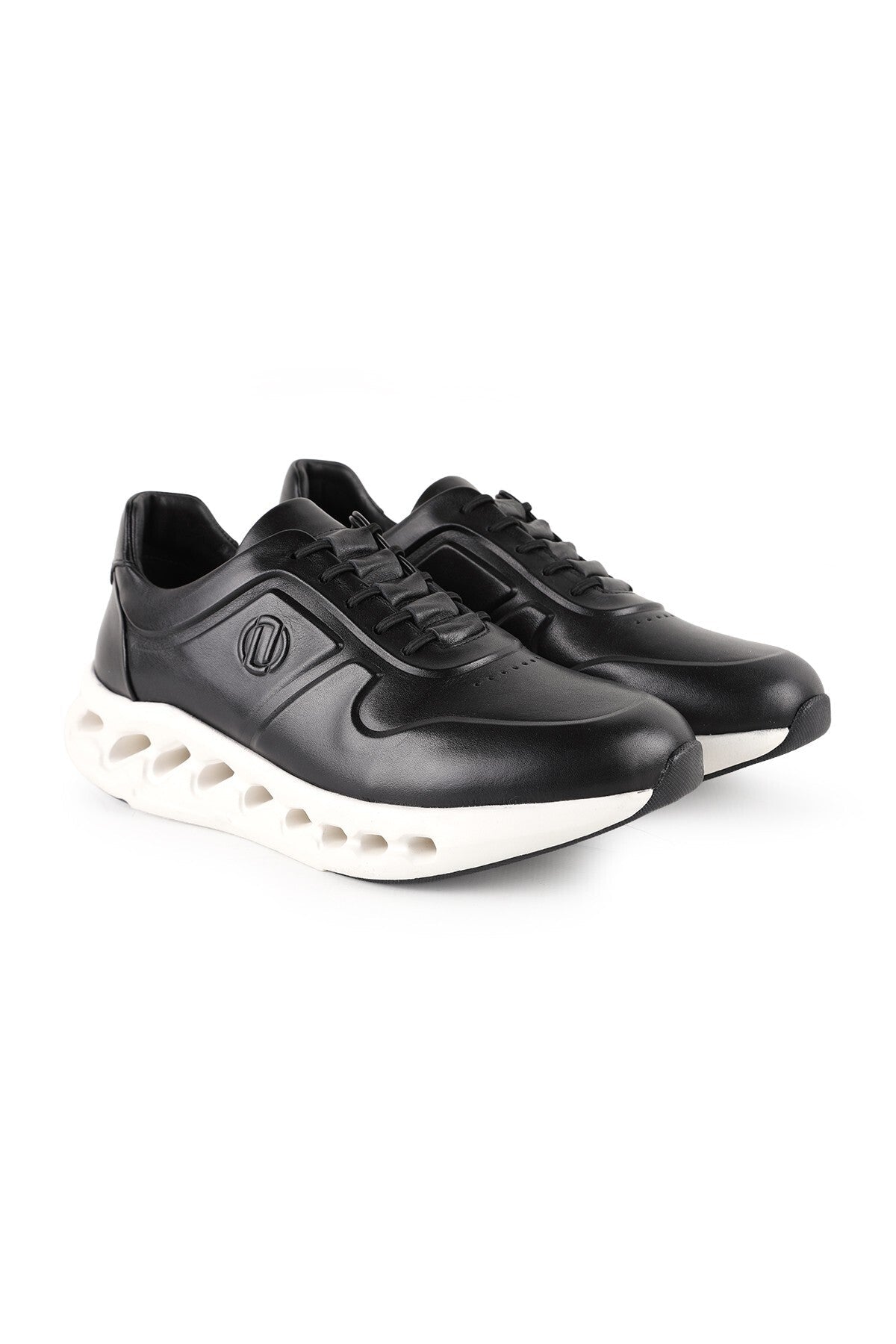 Men's Antique Leather Sneaker Lightweight Eva Sole Casual Sports Shoes L5984 - MALLTURK