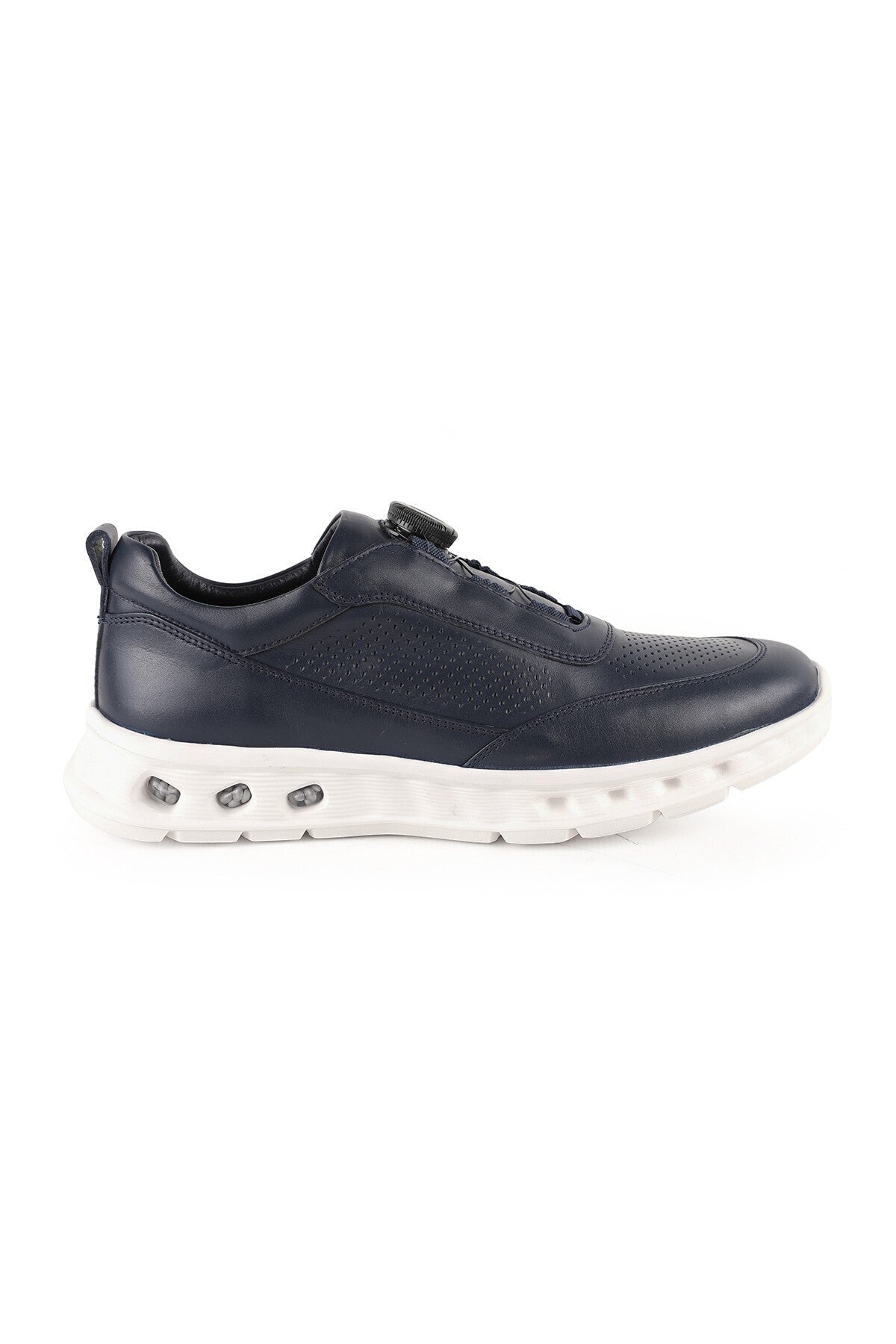 Men's Antique Leather Wheel Lace-Up Sneaker Lightweight Eva Sole Casual Sports Shoes H1134 - MALLTURK
