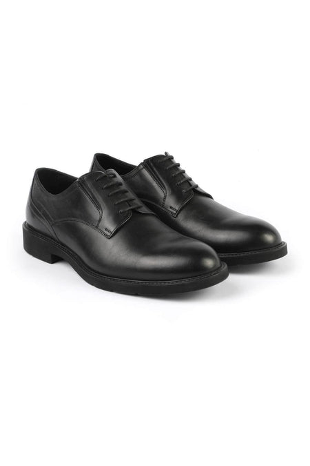 Men's Black Lace-up Casual Shoes 2922 - MALLTURK