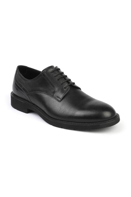 Men's Black Lace-up Casual Shoes 2922 - MALLTURK