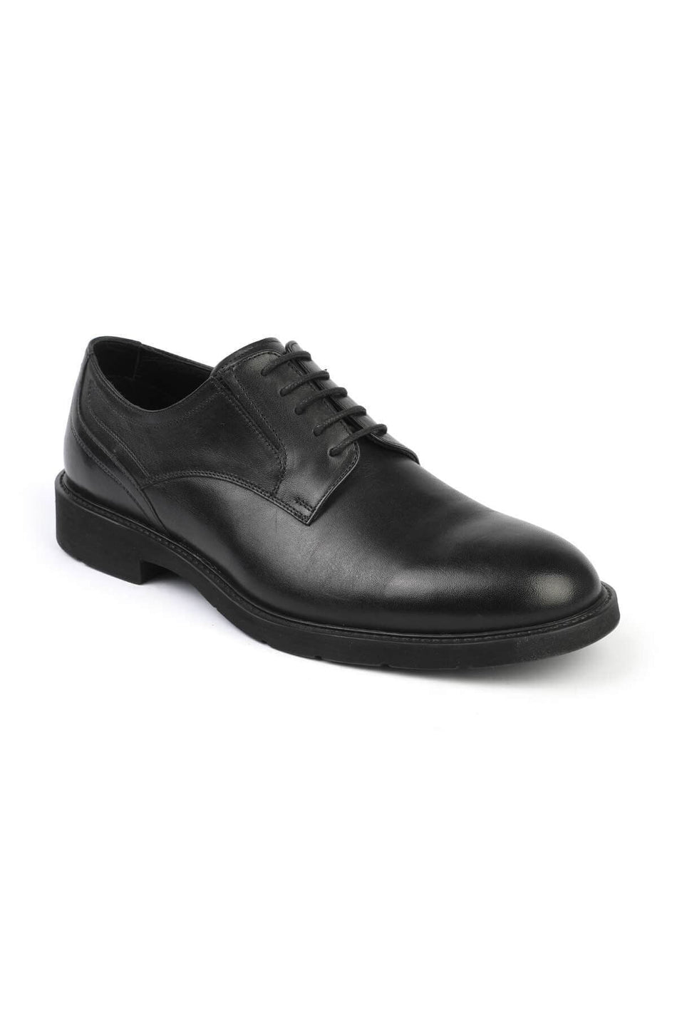 Men's Black Lace-up Casual Shoes 2922 - MALLTURK