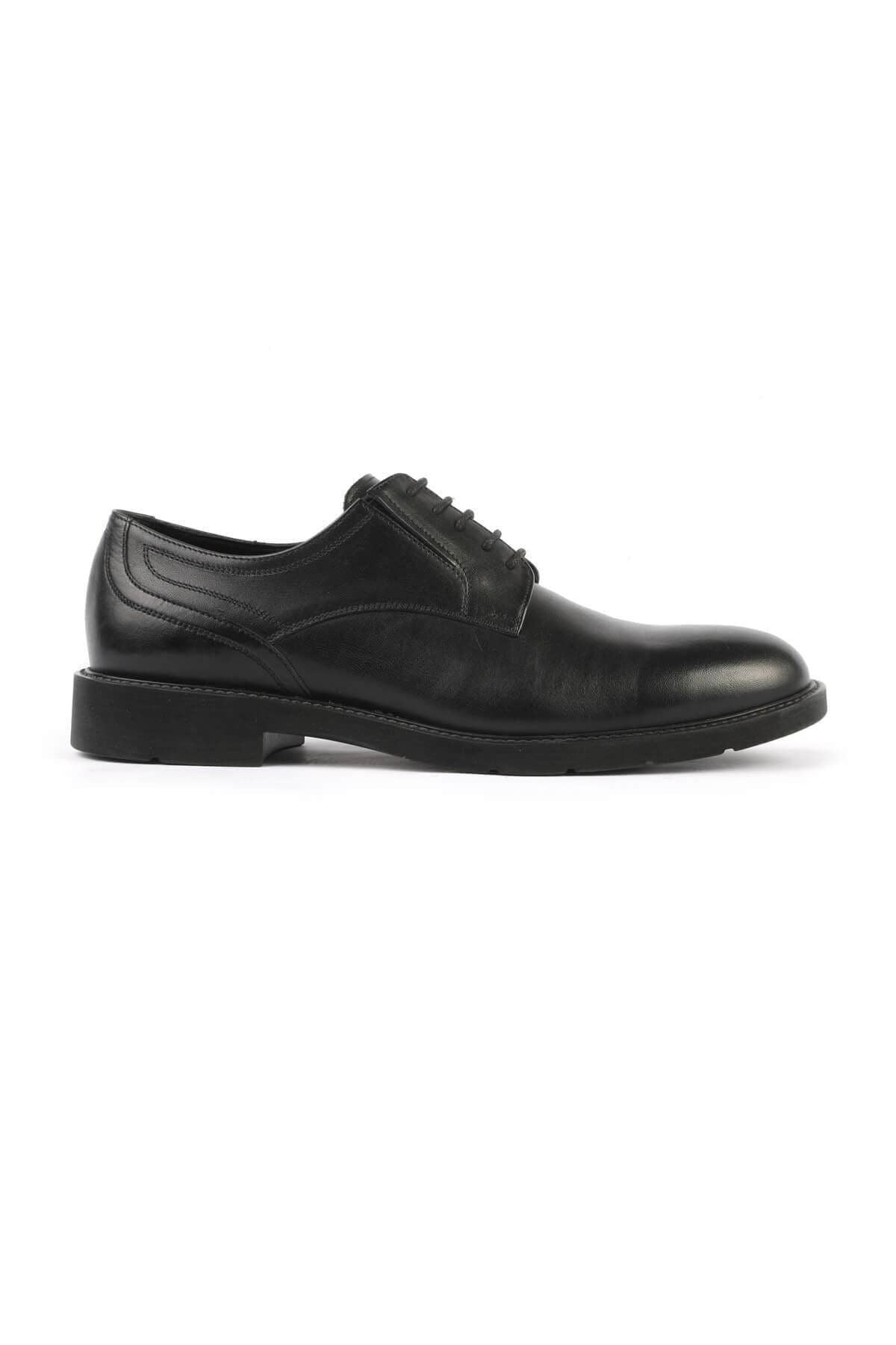 Men's Black Lace-up Casual Shoes 2922 - MALLTURK