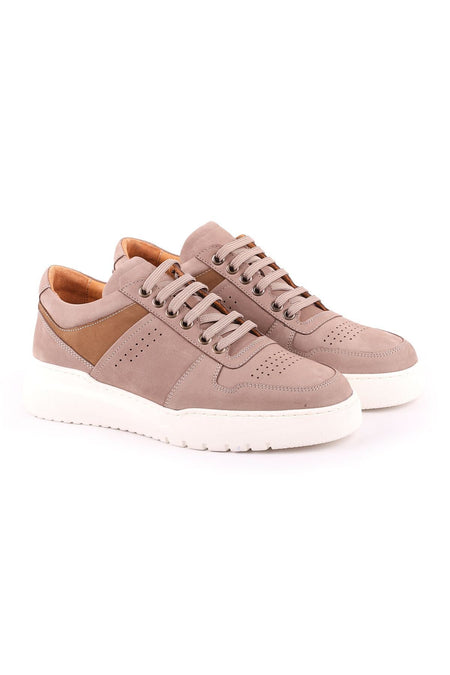 Men's Casual Nubuck Leather Shoes - L4705 Mink - MALLTURK