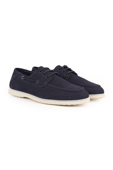 Men's Casual Shoes Genuine Nubuck Leather Practical Slip-On Flat Flexible Rubber Sole Loafer Sneaker L6037 - MALLTURK