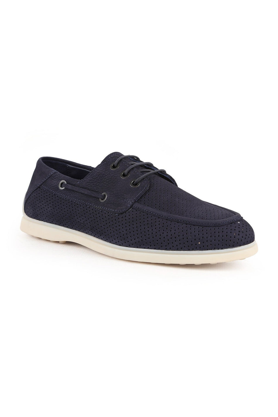 Men's Casual Shoes Genuine Nubuck Leather Practical Slip-On Flat Flexible Rubber Sole Loafer Sneaker L6037 - MALLTURK