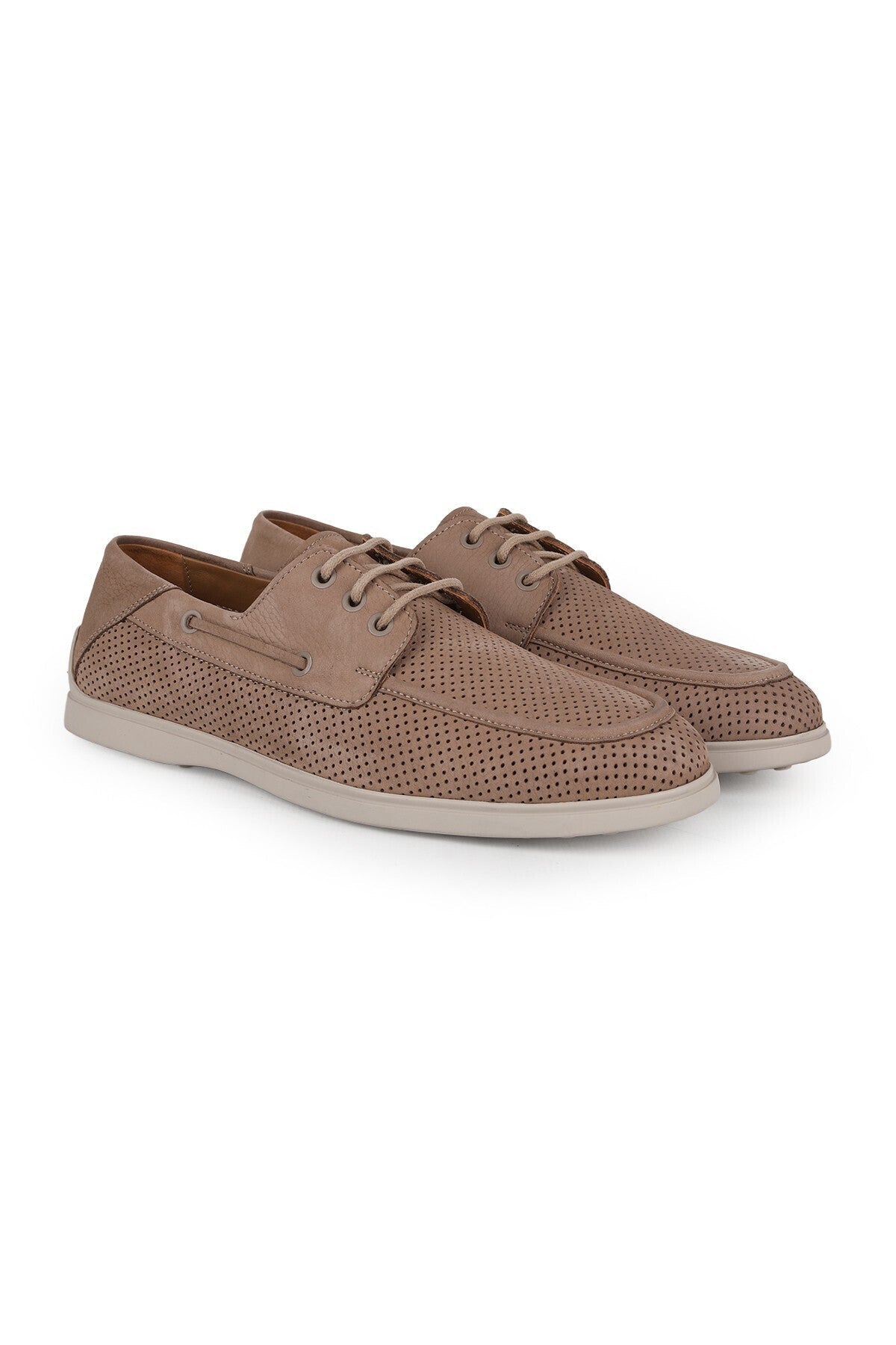 Men's Casual Shoes Genuine Nubuck Leather Practical Slip-On Flat Flexible Rubber Sole Loafer Sneaker L6037 - MALLTURK