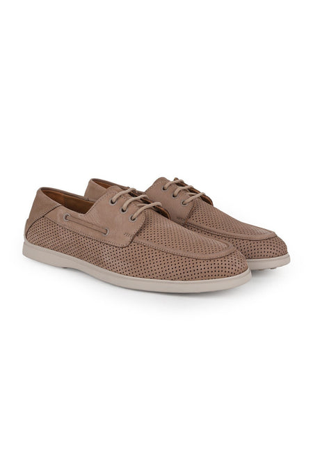 Men's Casual Shoes Genuine Nubuck Leather Practical Slip-On Flat Flexible Rubber Sole Loafer Sneaker L6037 - MALLTURK