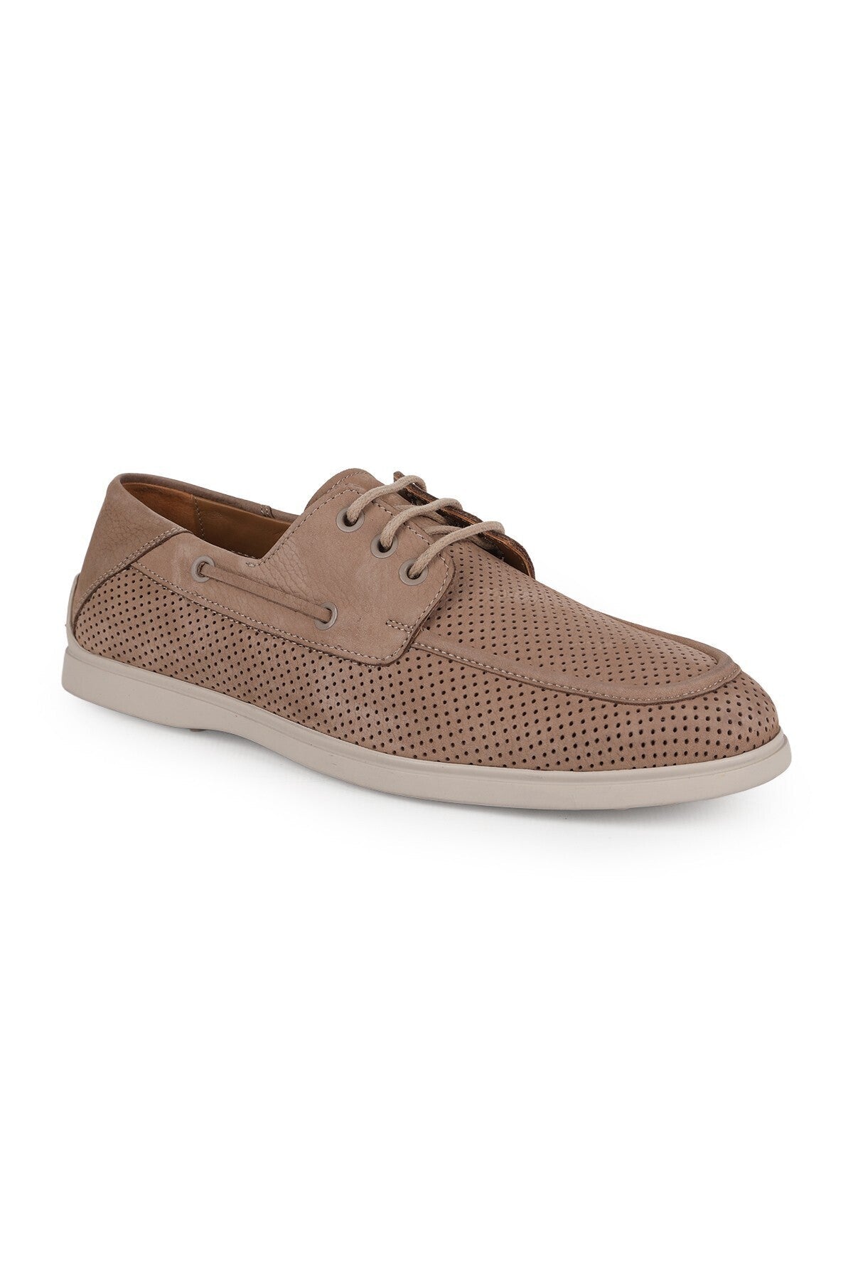 Men's Casual Shoes Genuine Nubuck Leather Practical Slip-On Flat Flexible Rubber Sole Loafer Sneaker L6037 - MALLTURK