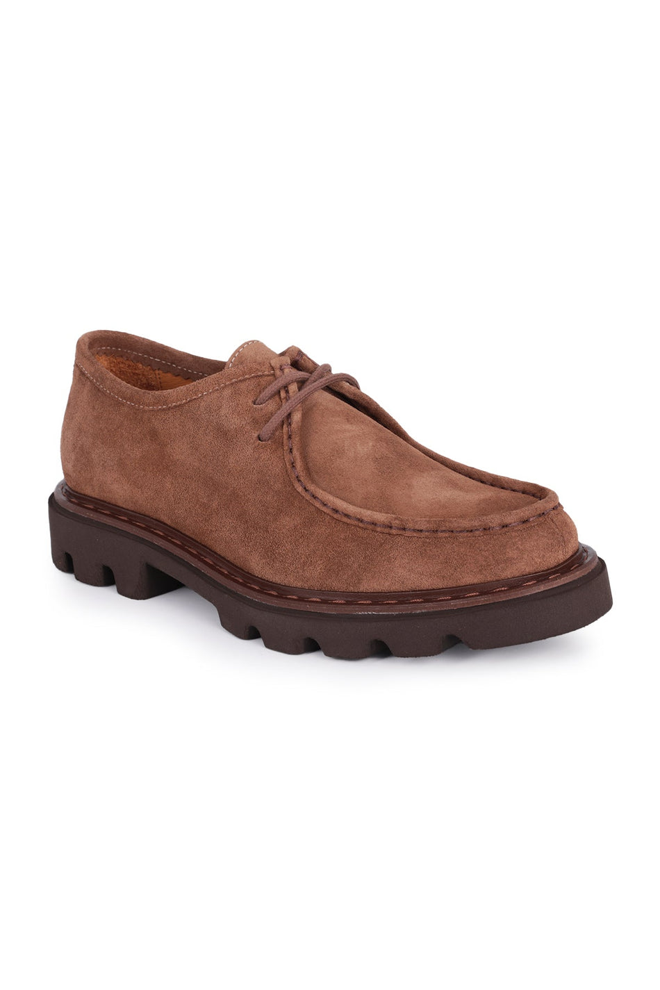 Men's Casual Suede Leather Shoes L4534 - BROWN - MALLTURK