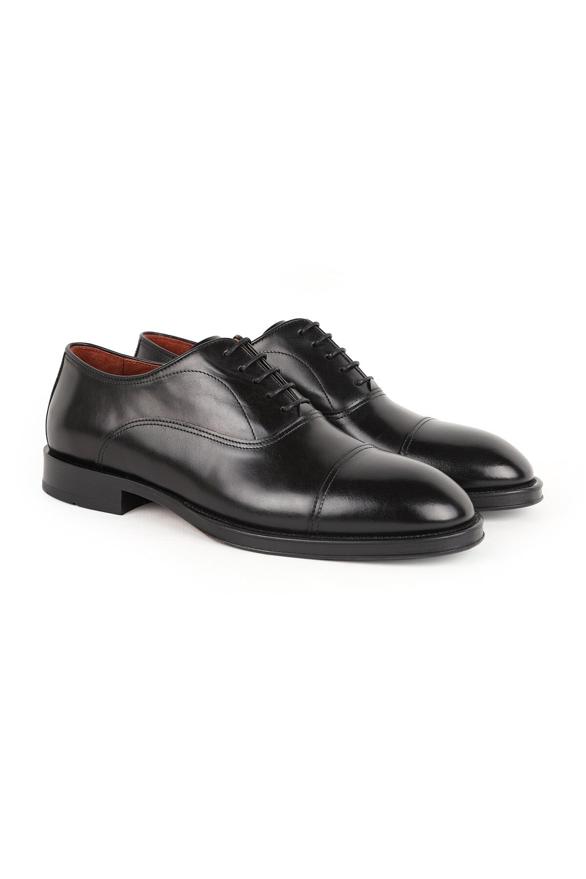 Men's Classic Shoes Genuine Leather Antique Finish Lace-Up Flexible Injection Rubber Sole Daily Use L6236 - MALLTURK
