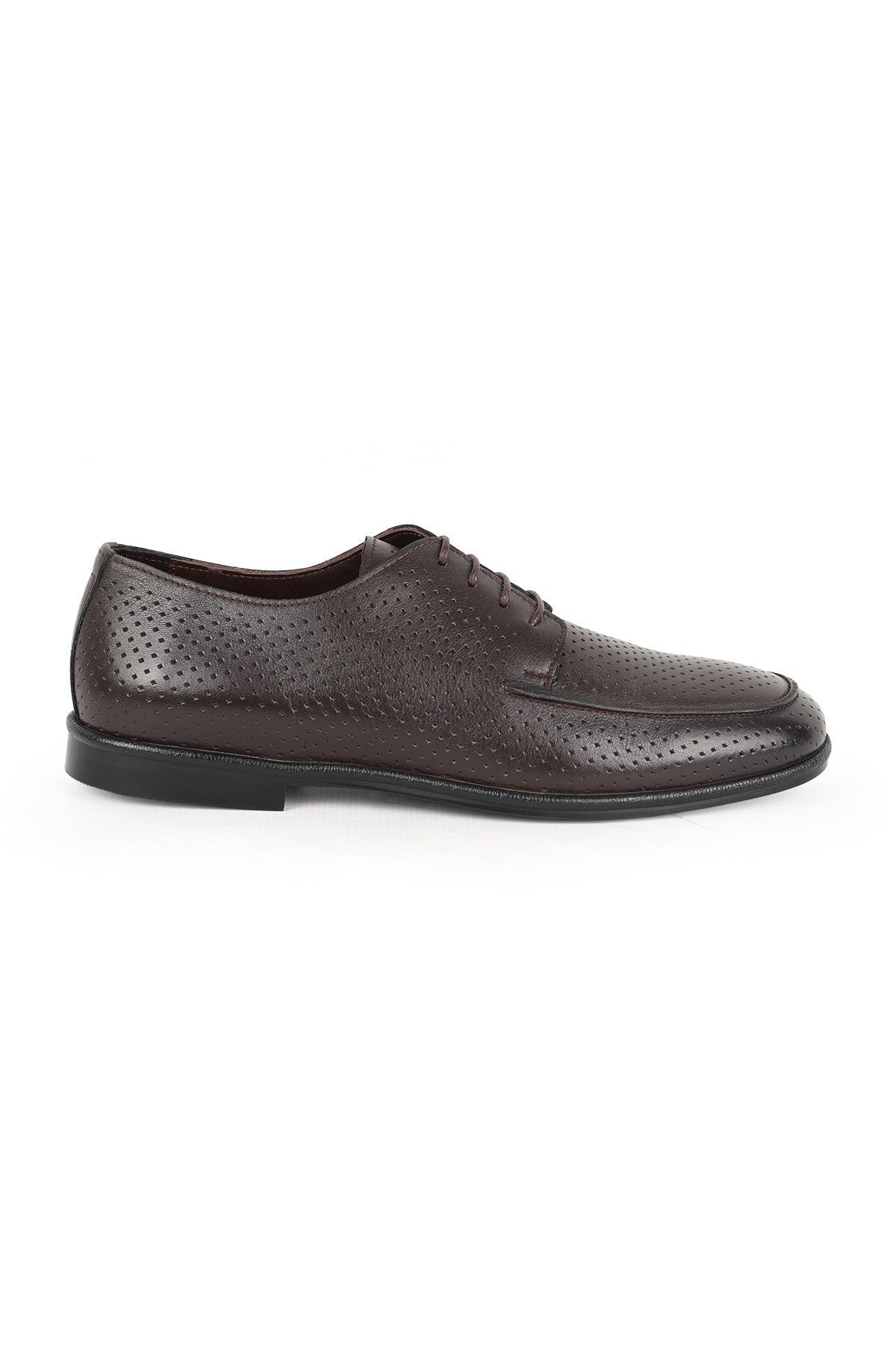 Men's Classic Shoes Genuine Leather Antique Perforated Summer Derby Lace-Up Groom's Shoes Flexible Rubber Sole L6 - MALLTURK