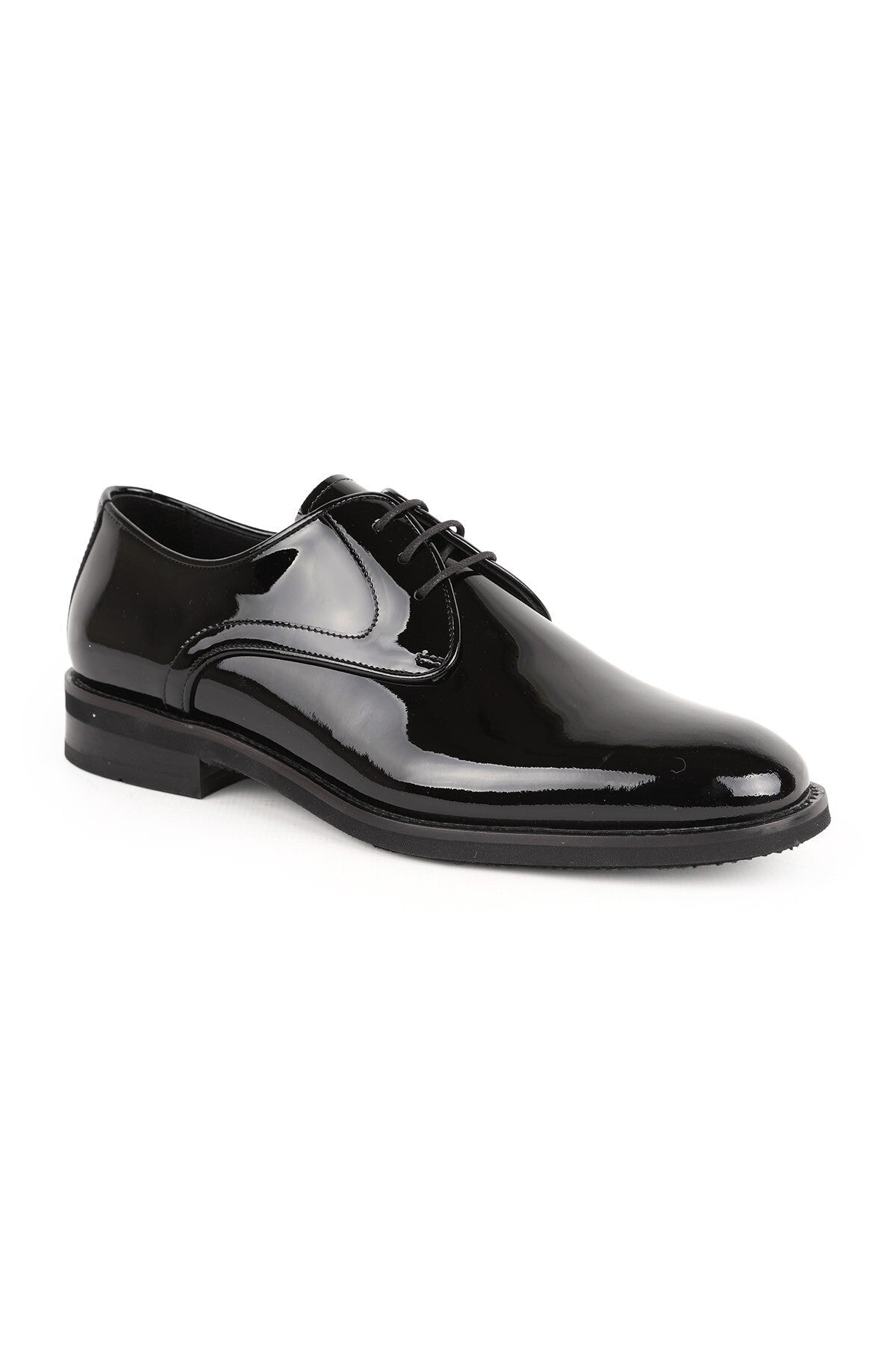 Men's Classic Shoes Genuine Leather Glossy Black Buckle Loafer Lightweight Eva Sole Groom's Suit Shoes L5610 - MALLTURK