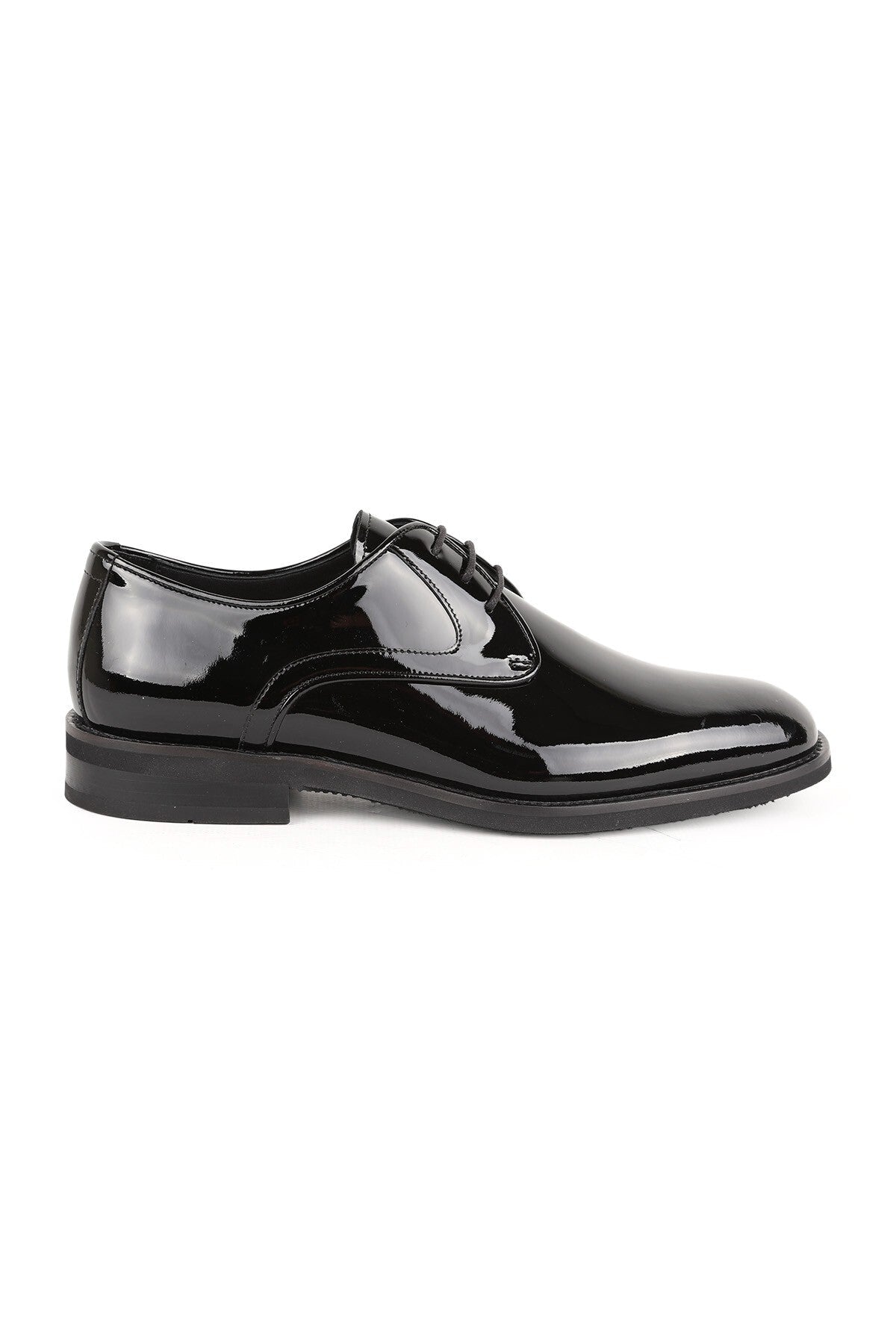 Men's Classic Shoes Genuine Leather Glossy Black Buckle Loafer Lightweight Eva Sole Groom's Suit Shoes L5610 - MALLTURK