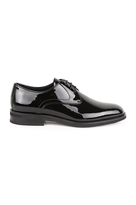 Men's Classic Shoes Genuine Leather Glossy Black Buckle Loafer Lightweight Eva Sole Groom's Suit Shoes L5610 - MALLTURK