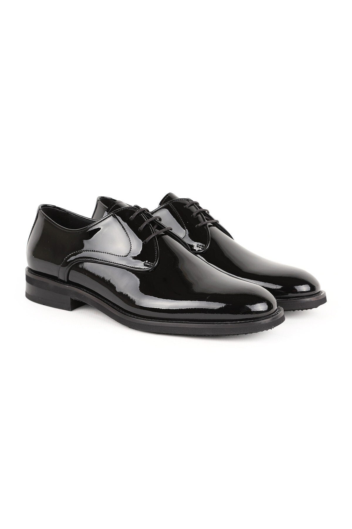 Men's Classic Shoes Genuine Leather Glossy Black Buckle Loafer Lightweight Eva Sole Groom's Suit Shoes L5610 - MALLTURK