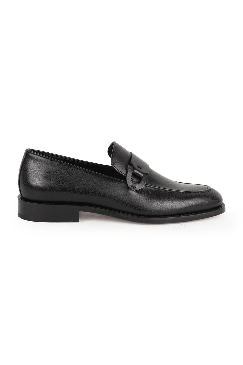 Men's Classic Shoes Genuine Leather Matte Buckle Practical Slip-On Injection Leather Sole Suit Loa - MALLTURK