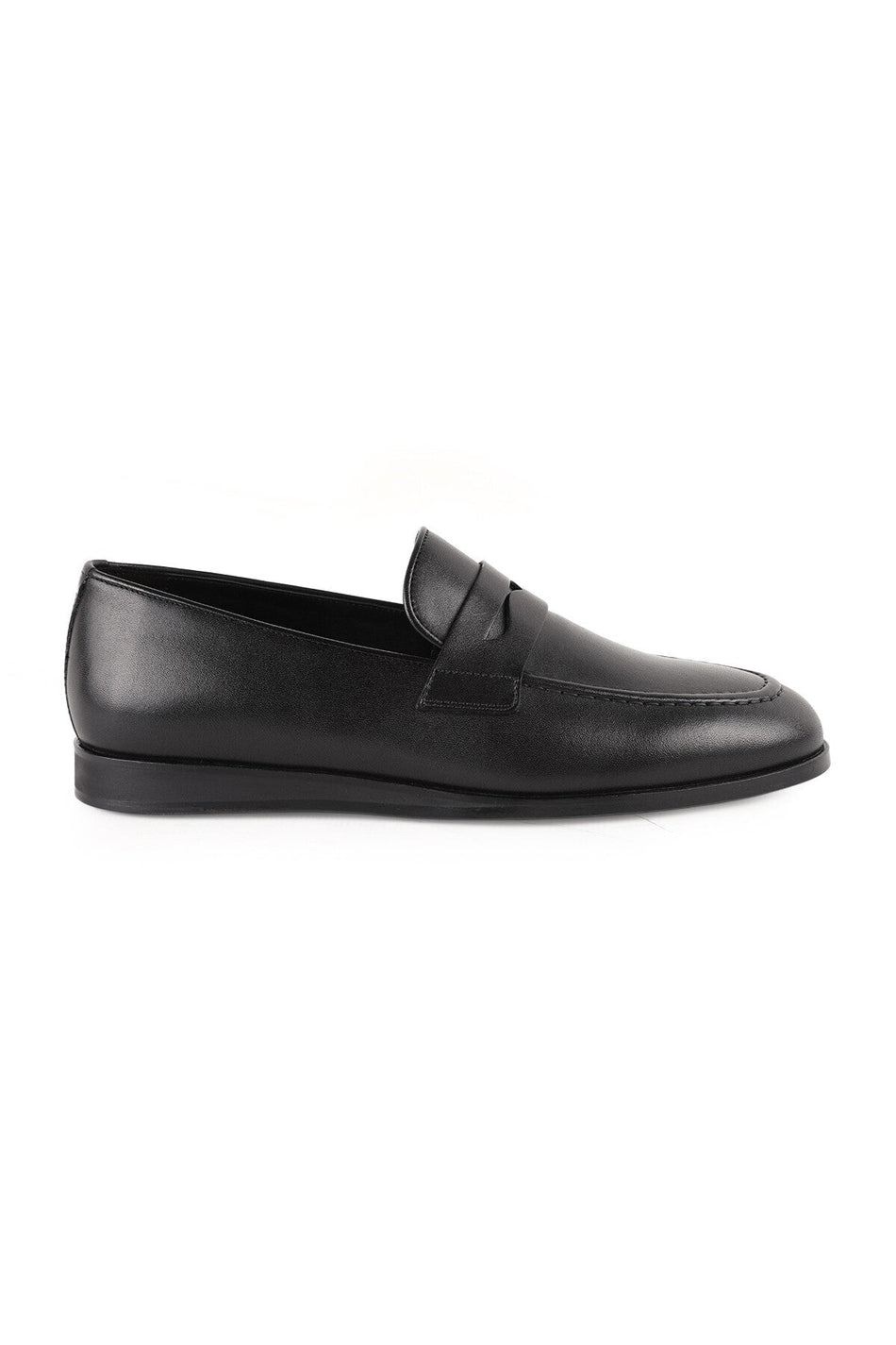 Men's Genuine Leather Classic Loafer Shoes Laceless Casual Office Model L6043 - MALLTURK