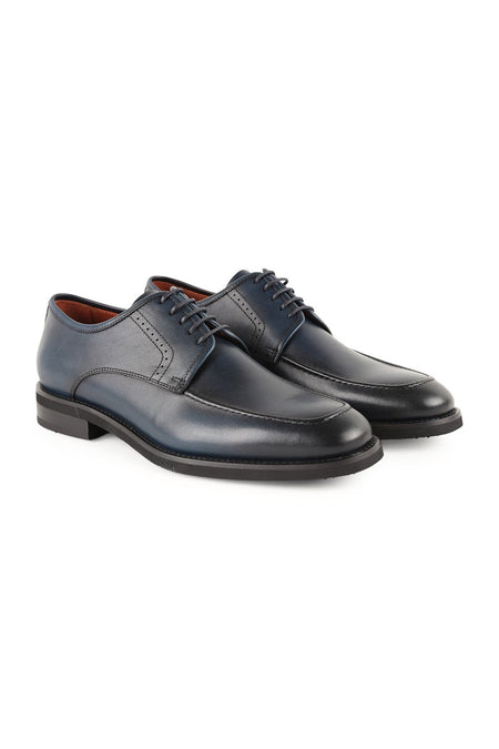 Men's Genuine Leather Classic Shoes Lace-Up Eva Sole Comfortable Daily Office Model L5611 - MALLTURK