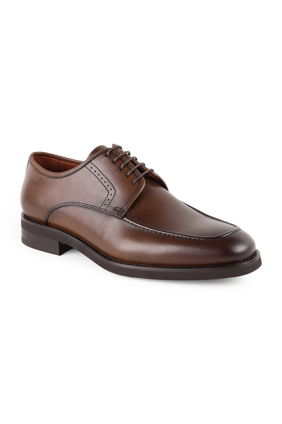 Men's Genuine Leather Classic Shoes Lace-Up Eva Sole Comfortable Daily Office Model L5611 - MALLTURK