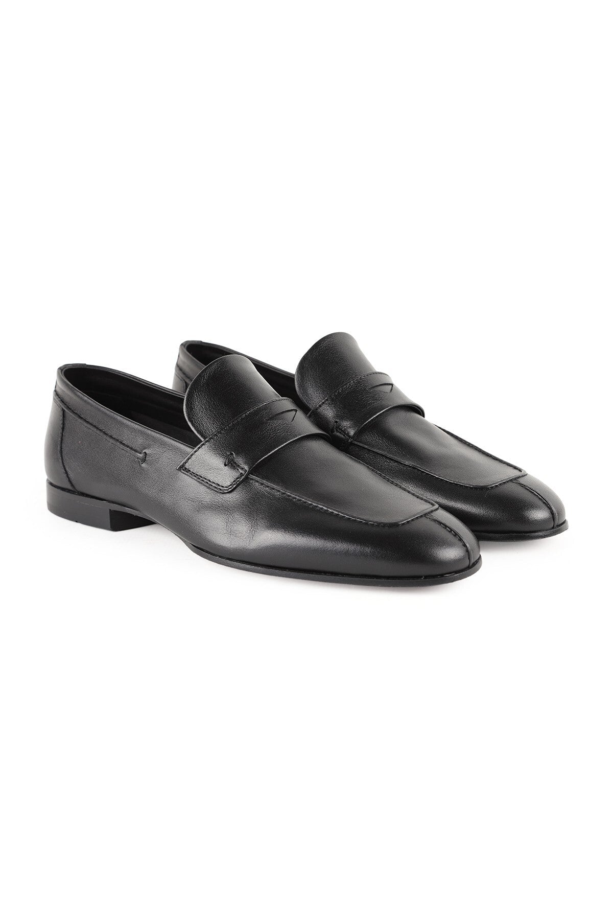 Men's Loafer Shoes Genuine Buffalo Leather Leather Sole Classic Daily Office Shoes L5608 - MALLTURK