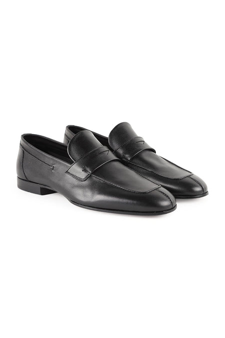 Men's Loafer Shoes Genuine Buffalo Leather Leather Sole Classic Daily Office Shoes L5608 - MALLTURK